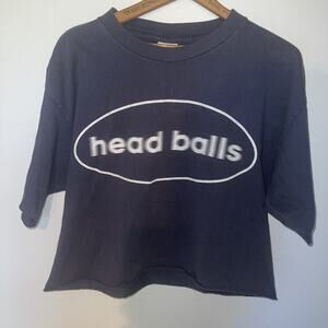 Vintage 1995 Blue Cyrk Sport Head Balls Tennis Sex Comedy Parody Shirt LARGE
